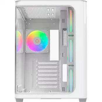 Ocypus Iota C70 Curve ARGB Digital biela 270° panoramatická sklenená Mid-Tower PC skriňa