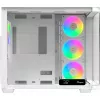 Ocypus Iota C70 Curve ARGB Digital biela 270° panoramatická sklenená Mid-Tower PC skriňa