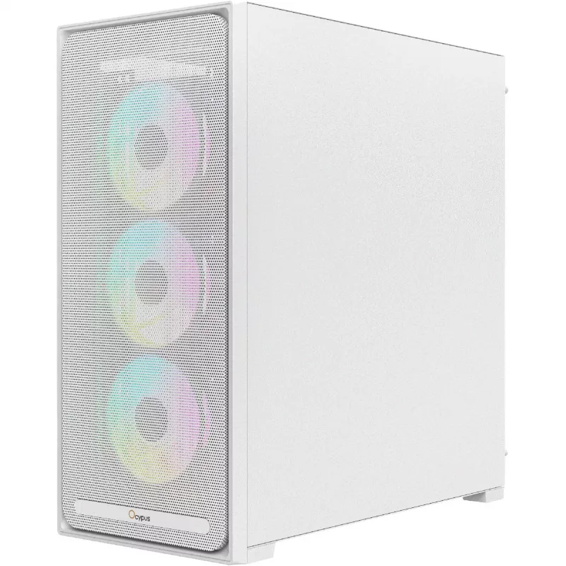 Ocypus Delta C70 ARGB biela panoramatická sklenená Mid-Tower PC skriňa