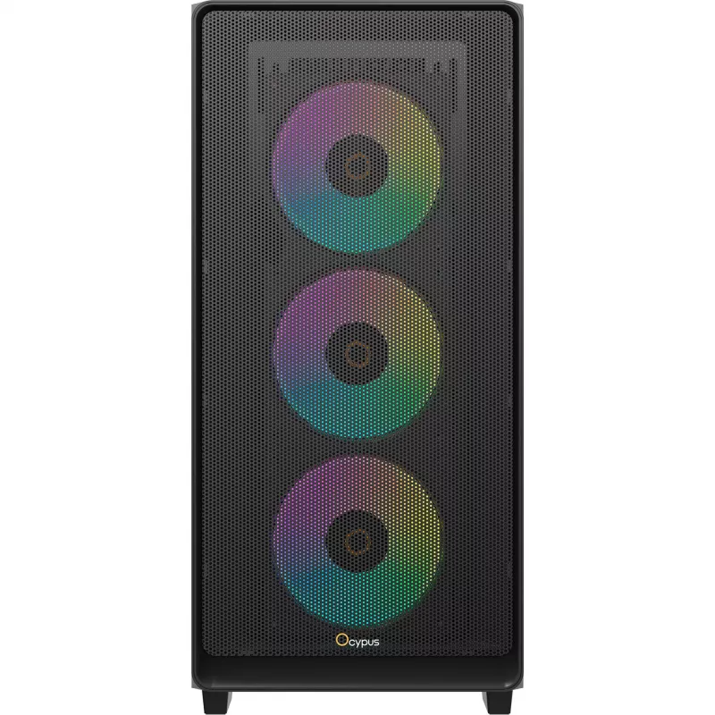 Ocypus Gamma C60 ARGB Mid-Tower PC skriňa - temperované sklo, čierna
