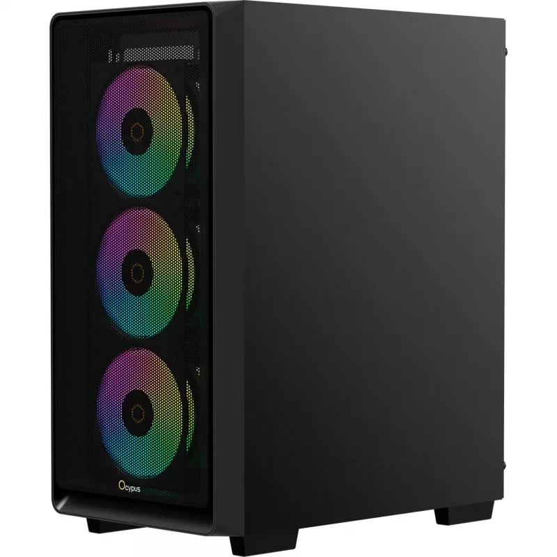 Ocypus Gamma C60 ARGB Mid-Tower PC skriňa - temperované sklo, čierna
