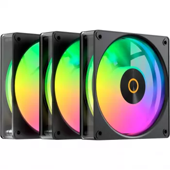OCYPUS Gamma F12 Elite ARGB 120 mm PWM ventilátor (balenie 3 ks, čierna)