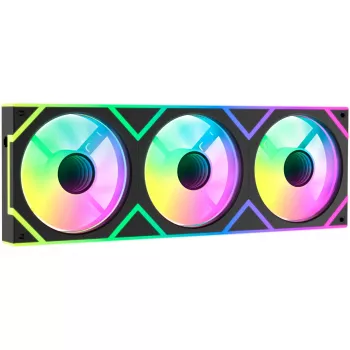 OCYPUS Gamma F36 ARGB Reverse Blade 120mm PWM ventilátor balenie 3 ks čierna