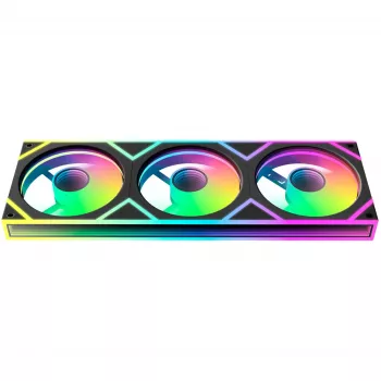 OCYPUS Gamma F36 ARGB Reverse Blade 120mm PWM ventilátor balenie 3 ks čierna