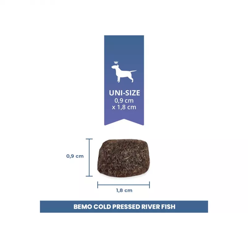 BEMO za studena lisované monoproteinové suché krmivo pre psov z riečnych rýb 1kg