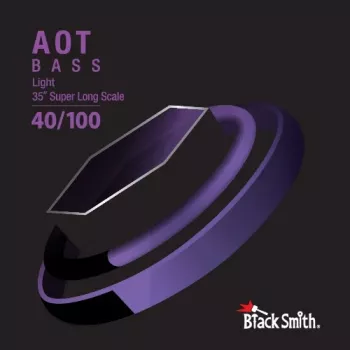 BlackSmith ANW-40100-4-35 Bass Guitar Strings, 4-String Set, .040-.100, 35 inch Scale, Nickel-Plated Steel Roundwound