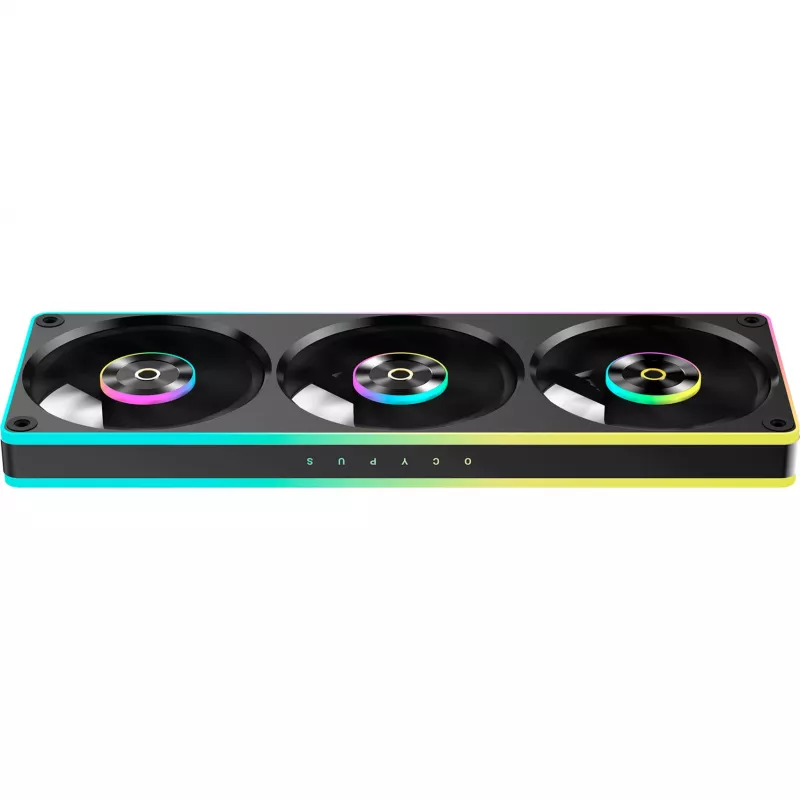 Ocypus Sigma F36 ARGB 365 mm trojitý ventilátor s jedným rámom, čierny