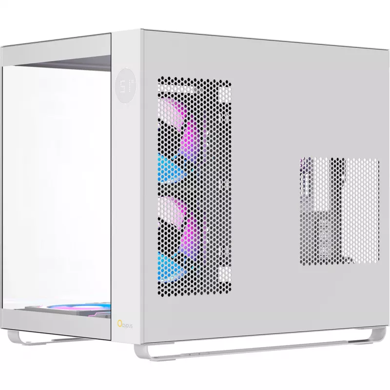 Ocypus Iota C70 ARGB biele panoramatické sklo Mid-Tower skriňa