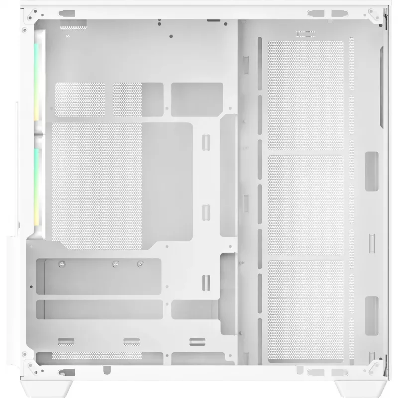 Ocypus Delta C74 ARGB biela panoramatická sklenená Mid-Tower skriňa