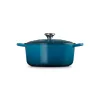 Le Creuset Signature okrúhly pekáč z liatiny, 26 cm, 5,3 L, Marseille modrá