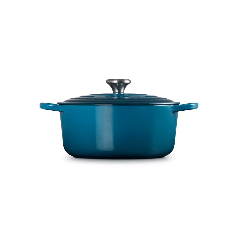 Le Creuset Signature okrúhly pekáč z liatiny, 26 cm, 5,3 L, Marseille modrá