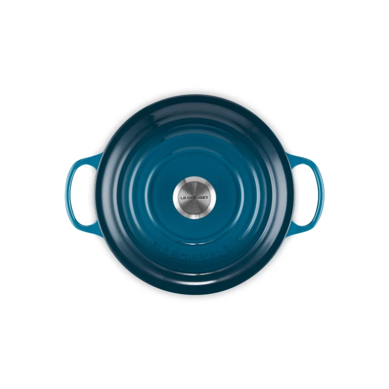 Le Creuset Signature okrúhly pekáč z liatiny, 26 cm, 5,3 L, Marseille modrá