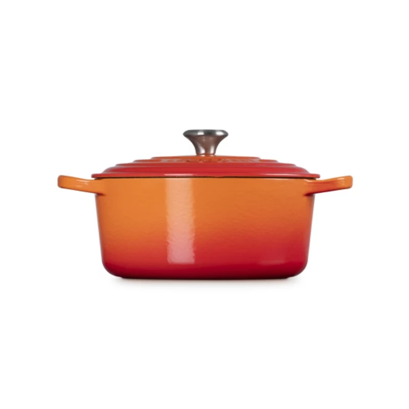 LE CREUSET liatinový okrúhly pekáč 34cm 12L oranžový