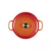 LE CREUSET liatinový okrúhly pekáč 34cm 12L oranžový