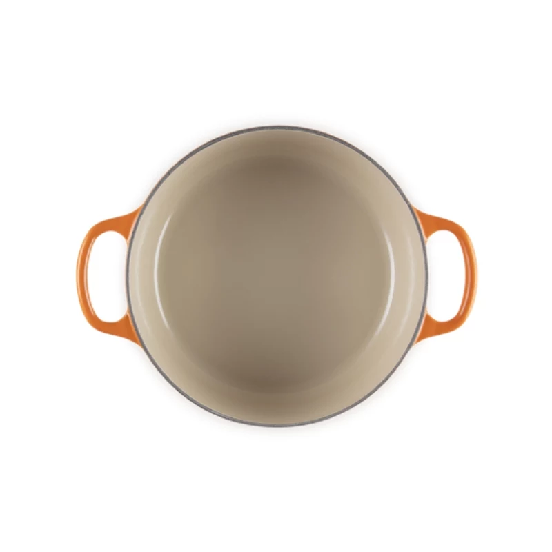 LE CREUSET liatinový okrúhly pekáč 34cm 12L oranžový