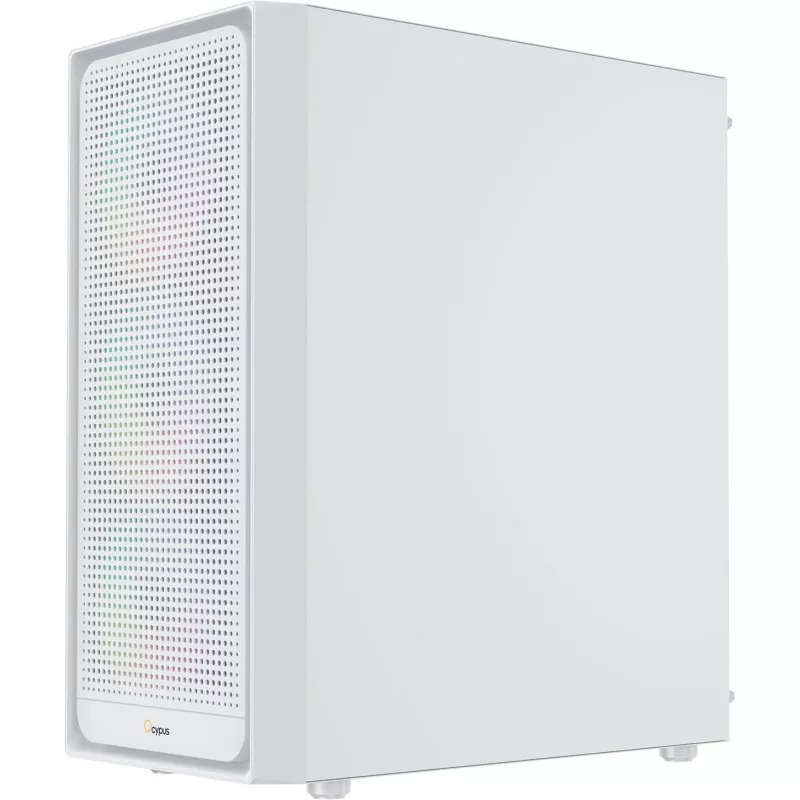 Ocypus Gamma C50 ARGB biela Mid-Tower PC skriňa, tvrdené sklo, 3x ARGB ventilátory
