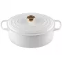Le Creuset liatinový pekáč oválny 31cm / 6,3L biely