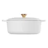 Le Creuset liatinový pekáč oválny 31cm / 6,3L biely