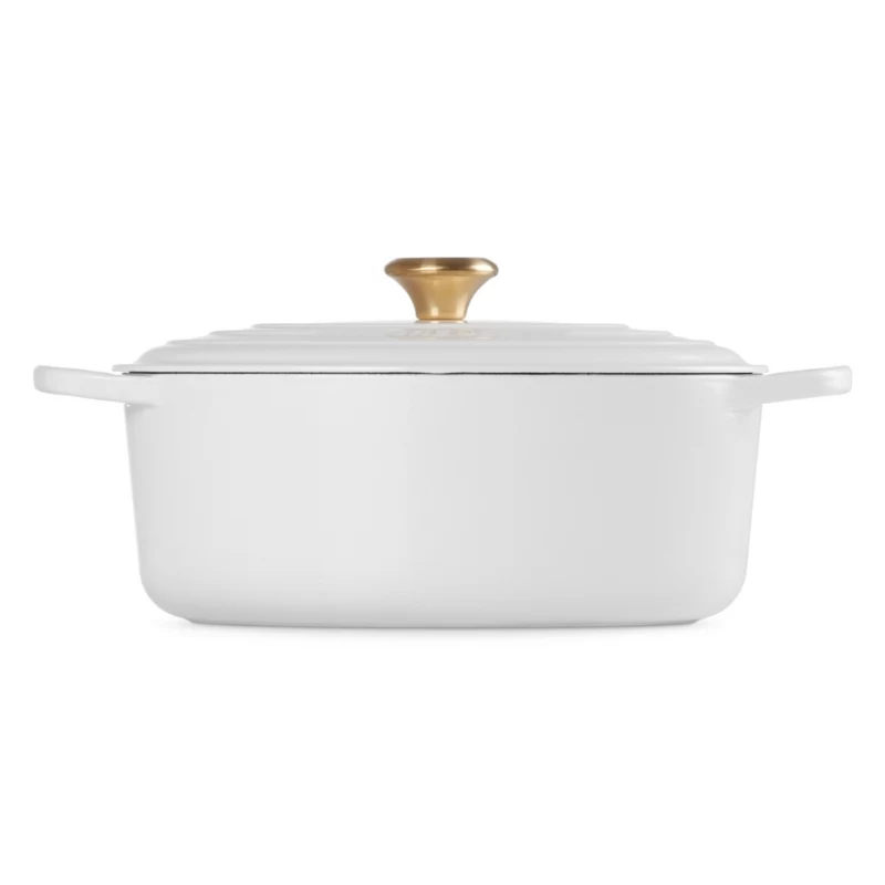 Le Creuset liatinový pekáč oválny 31cm / 6,3L biely