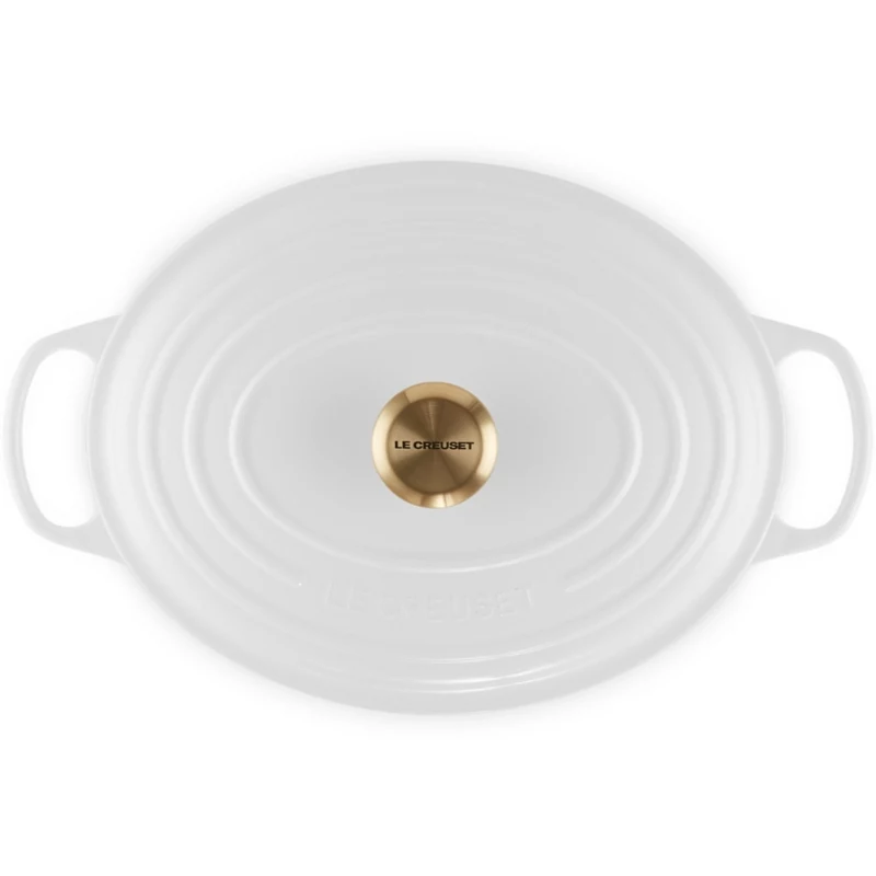 Le Creuset liatinový pekáč oválny 31cm / 6,3L biely