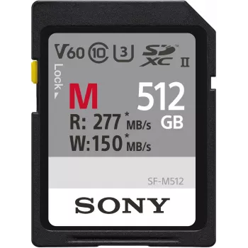 Pamäťová karta Sony M-Series SDXC 512GB UHS-II, C10, U3, V60 (SFM512.SYM)