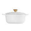 LE CREUSET Liatinový hrniec okrúhly 24cm 4,2L Biela