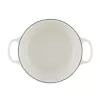 LE CREUSET Liatinový hrniec okrúhly 24cm 4,2L Biela