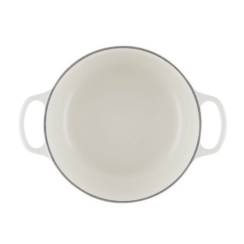 LE CREUSET Liatinový hrniec okrúhly 24cm 4,2L Biela