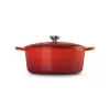 Le Creuset Okrúhly liatinový pekáč 34cm 12L Červená