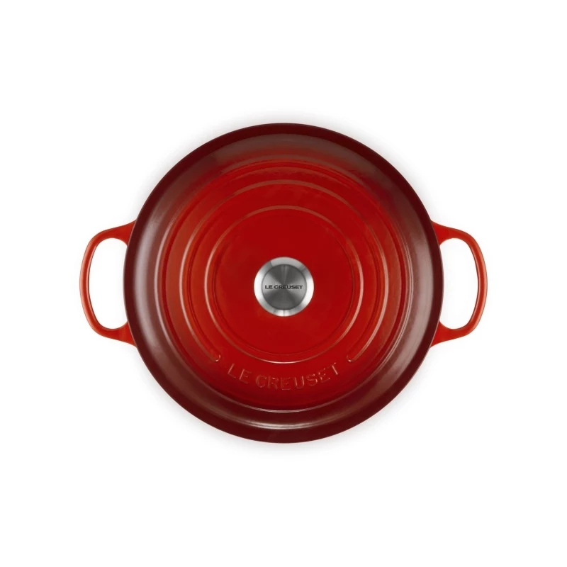 Le Creuset Okrúhly liatinový pekáč 34cm 12L Červená