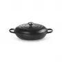 LE CREUSET Liatinová panvica 30cm 3,5L Matná čierna