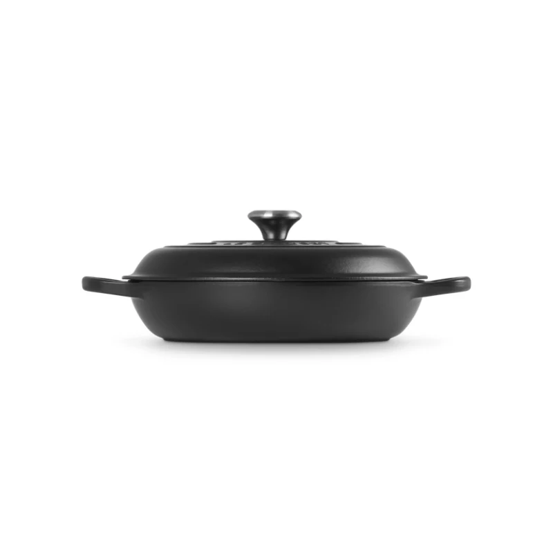 LE CREUSET Liatinová panvica 30cm 3,5L Matná čierna