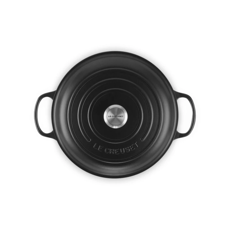LE CREUSET Liatinová panvica 30cm 3,5L Matná čierna