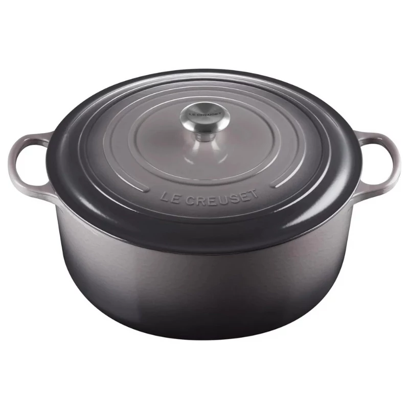LE CREUSET Liatinový okrúhly pekáč 34cm 12L Sivá