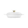 LE CREUSET Plytký liatinový pekáč 30cm 3,5L Biela
