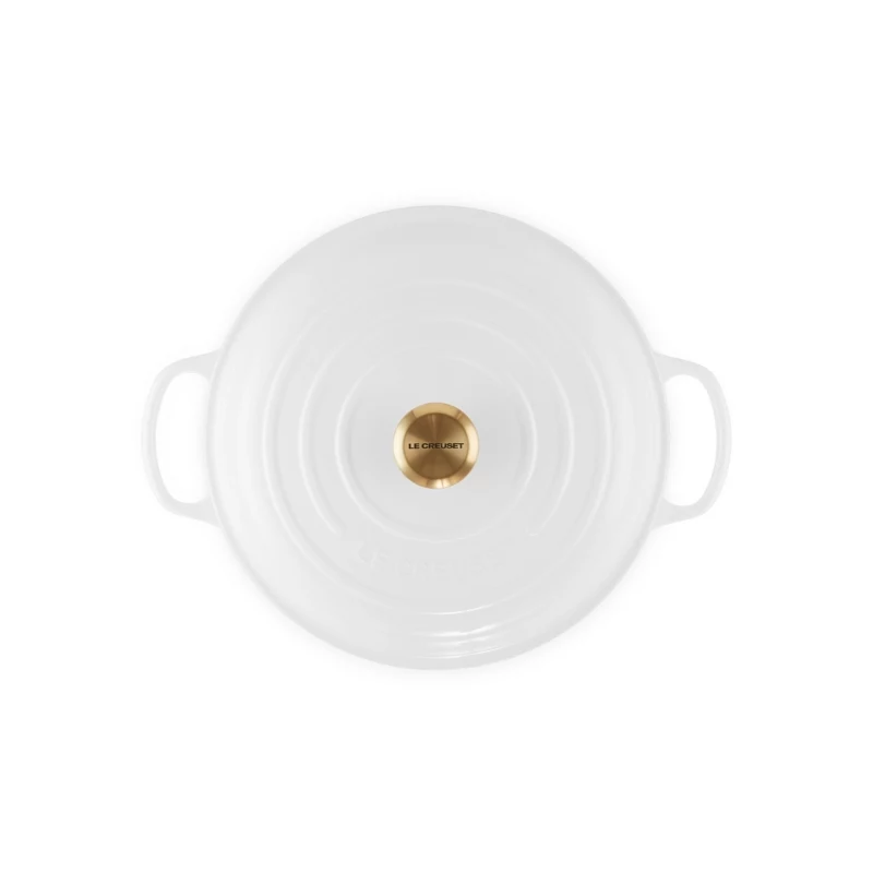 LE CREUSET Plytký liatinový pekáč 30cm 3,5L Biela