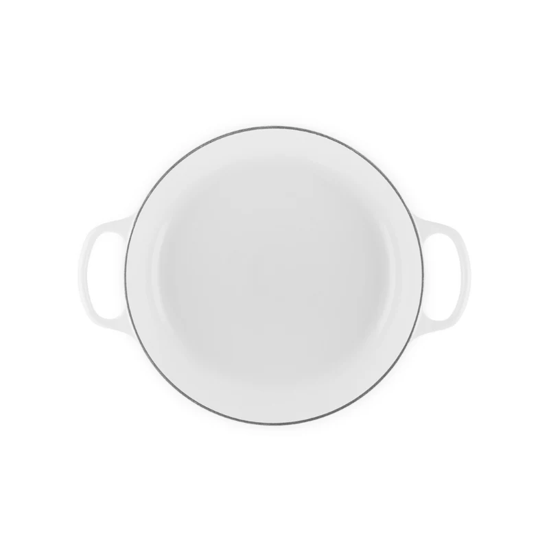 LE CREUSET Plytký liatinový pekáč 30cm 3,5L Biela
