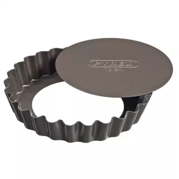 PYREX sada foriem na pečenie 4 ks s vyberateľným dnom Ø10cm