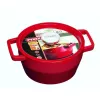 Pyrex liatinový hrniec 3,6L okrúhly Ø24cm červený