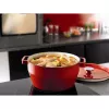 Pyrex liatinový hrniec 3,6L okrúhly Ø24cm červený