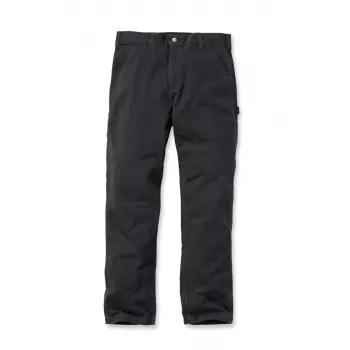 Carhartt Washed Twill Dungaree pracovné nohavice čierne Relaxed Fit