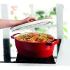 Pyrex liatinový pekáč oválny 3,8L červený 29x21cm