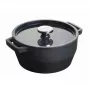Pyrex liatinový hrniec 6,8L okrúhly 28cm sivý