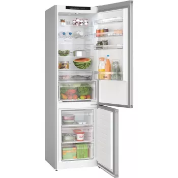 Bosch KGN392LBF Séria 4 voľne stojaca chladnička s mrazničkou, výška 203 cm, energetická trieda B, strieborný Inox vzhľad
