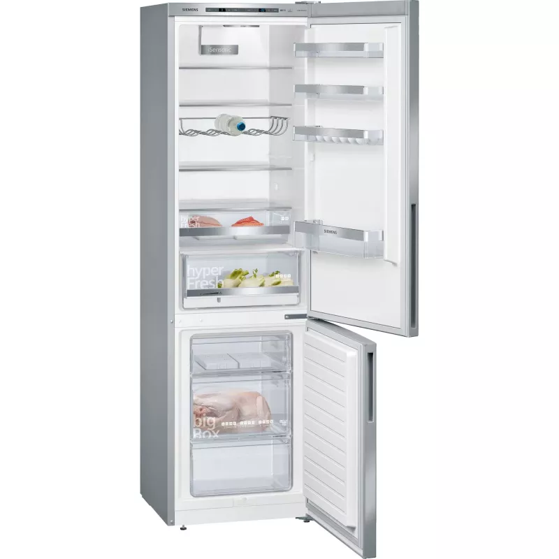 Siemens KG39EALCA iQ500 voľne stojaca chladnička s mrazničkou výška 201 cm energetická trieda C strieborná