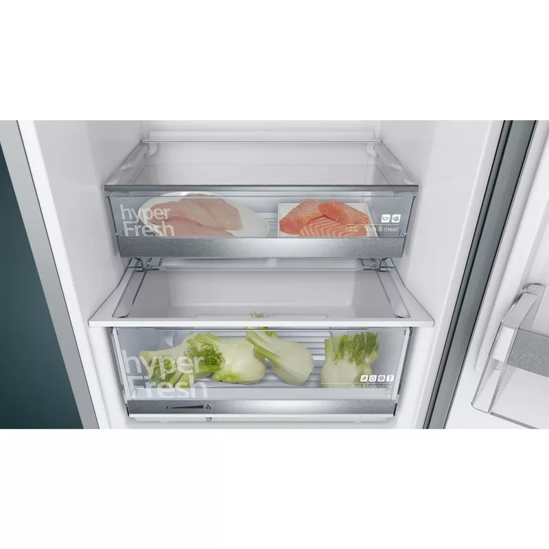 Siemens KG39EALCA iQ500 voľne stojaca chladnička s mrazničkou výška 201 cm energetická trieda C strieborná