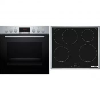 Bosch HND415LS62 sada vstavaná rúra a sklokeramická doska, 71L, 7 funkcií, nehrdzavejúca oceľ