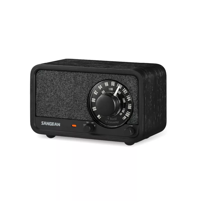 Sangean WR-8 FM rádio s telom z pravého dreva, Midnight Oak