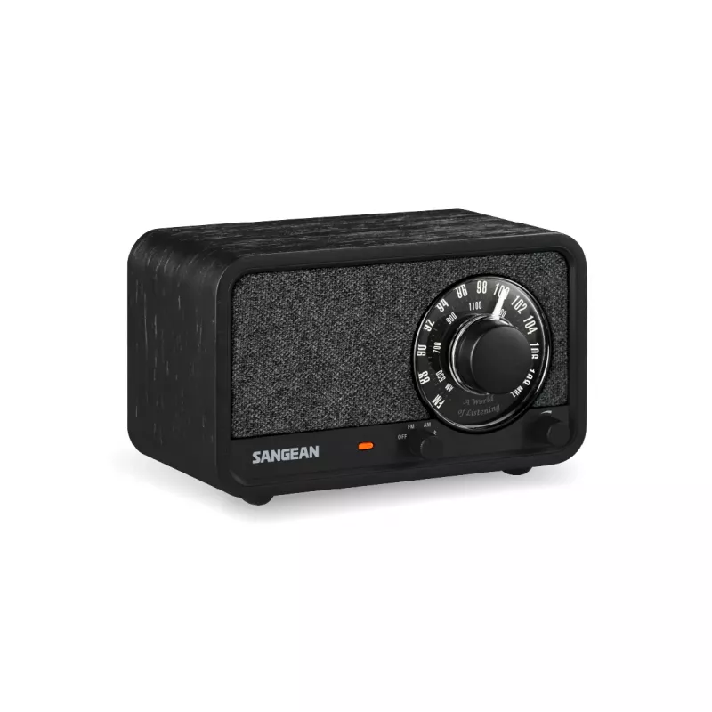 Sangean WR-8 FM rádio s telom z pravého dreva, Midnight Oak