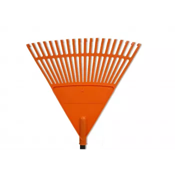 HORTUS hrable na listy s hliníkovou násadou, oranžovou 45 cm vejárovou hlavou, 20 hrotov